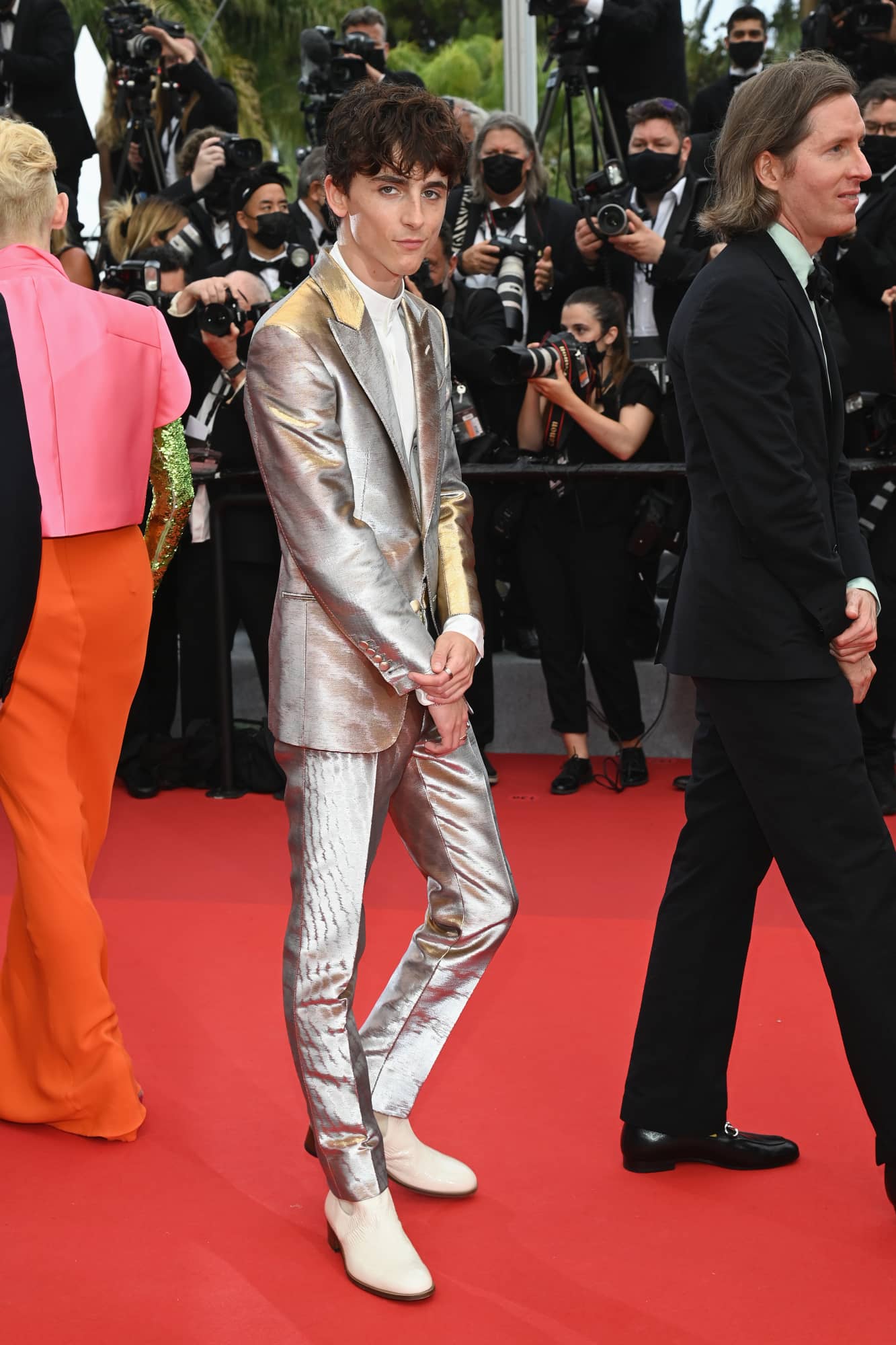 Timothee Chalet's Cartier jewelry at 2021 Cannes Film Festival