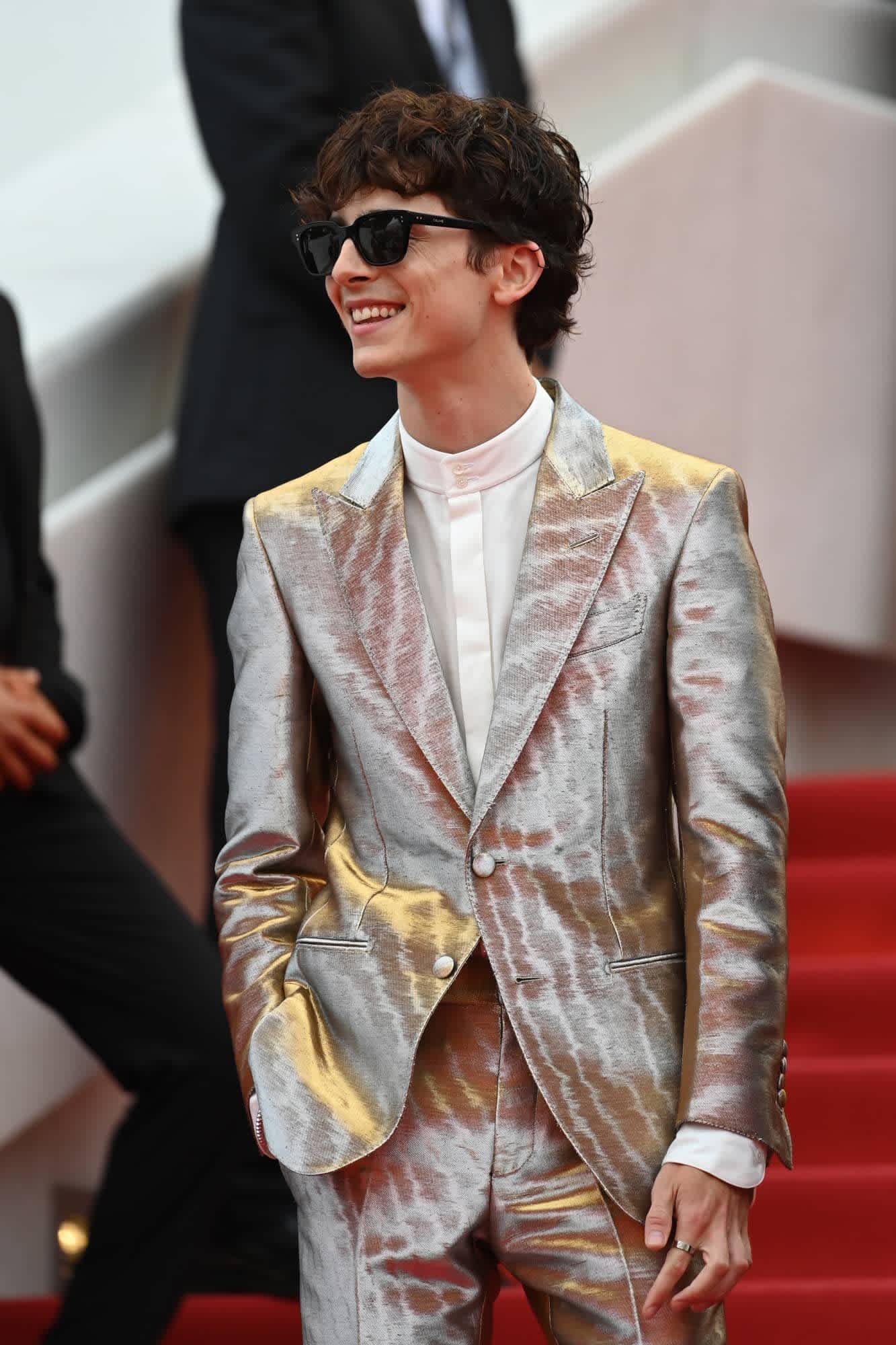 Timothee Chalet's Cartier jewelry at 2021 Cannes Film Festival