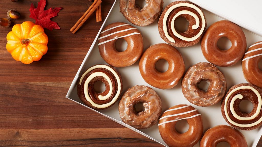 Krispy Kreme's New Pumpkin Spice Doughnut Is Topped With Cream Cheese