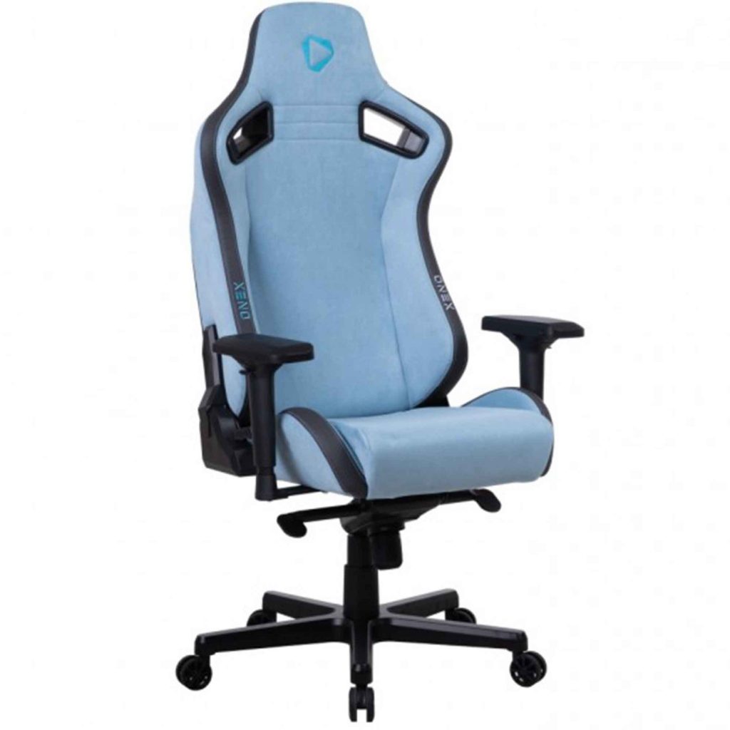 darius faux leather gaming chair with footrest