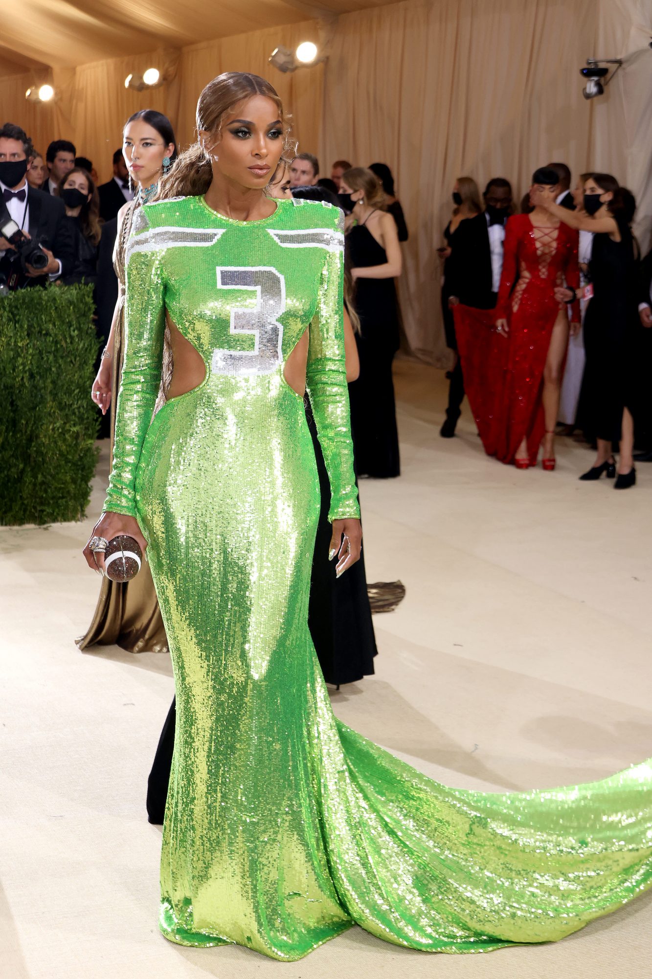 Ciara's Met Gala Dress Was Inspired By Husband Russell Wilson's NFL Jersey