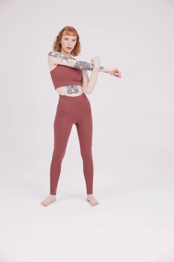 Girlfriend Collective Float High Rise Legging - Mahogany