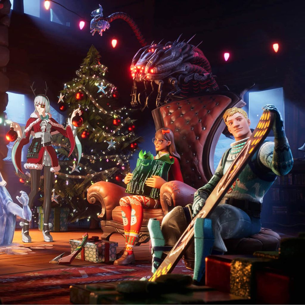 Artwork for the Winterfest 2021 Christmas event in Fortnite.