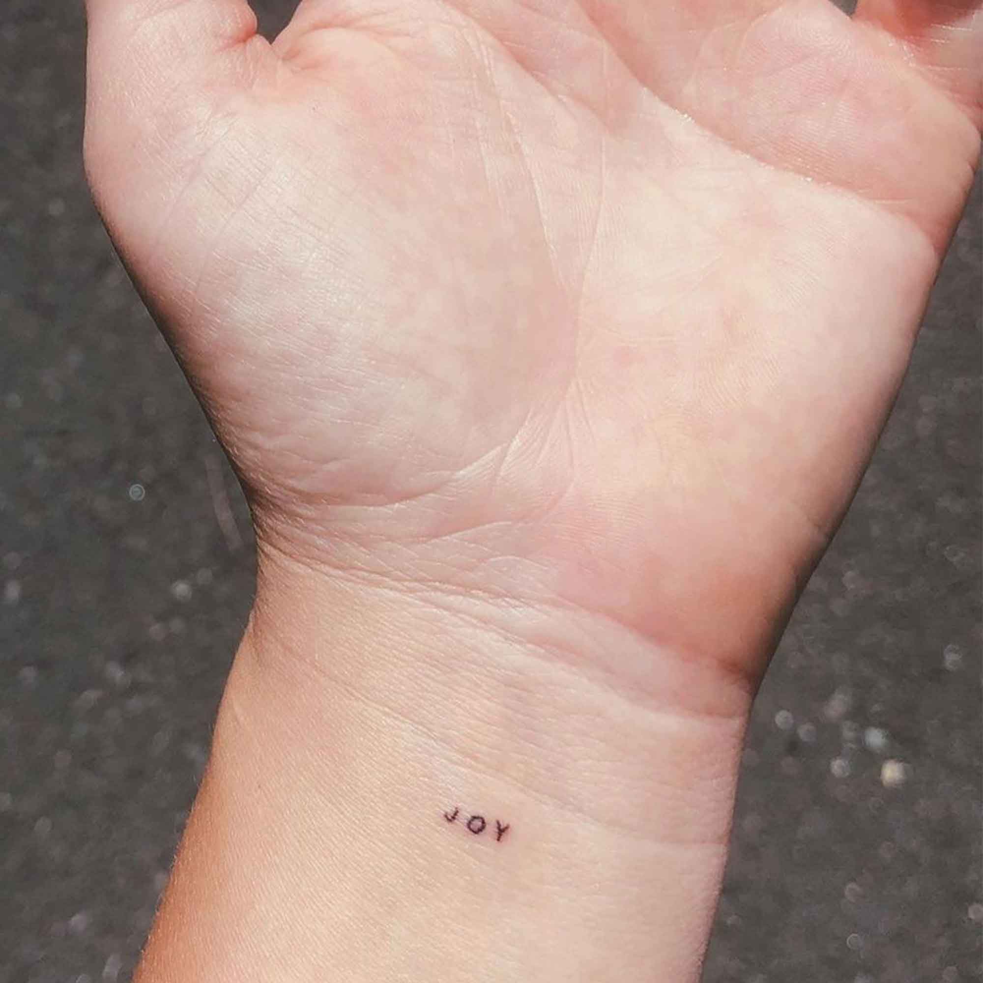 simple wrist tattoo