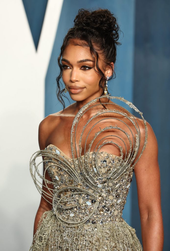 Lori Harvey Wears A Sheer Gold Dress For First Red Carpet With Michael