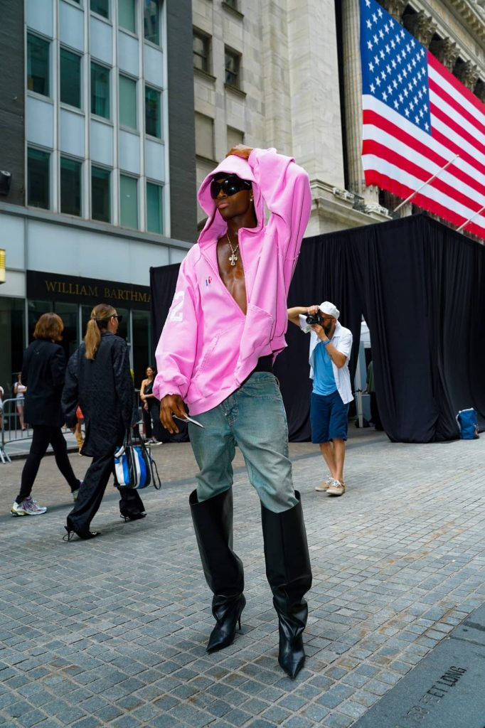 Pharrell Outside the Balenciaga Resort 2023 Show, Balenciaga Took Over the  New York Stock Exchange For a Star-Studded Show