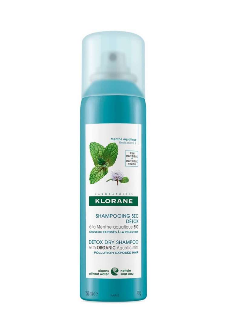 Klorane, Detox Dry Shampoo with Aquatic Mint