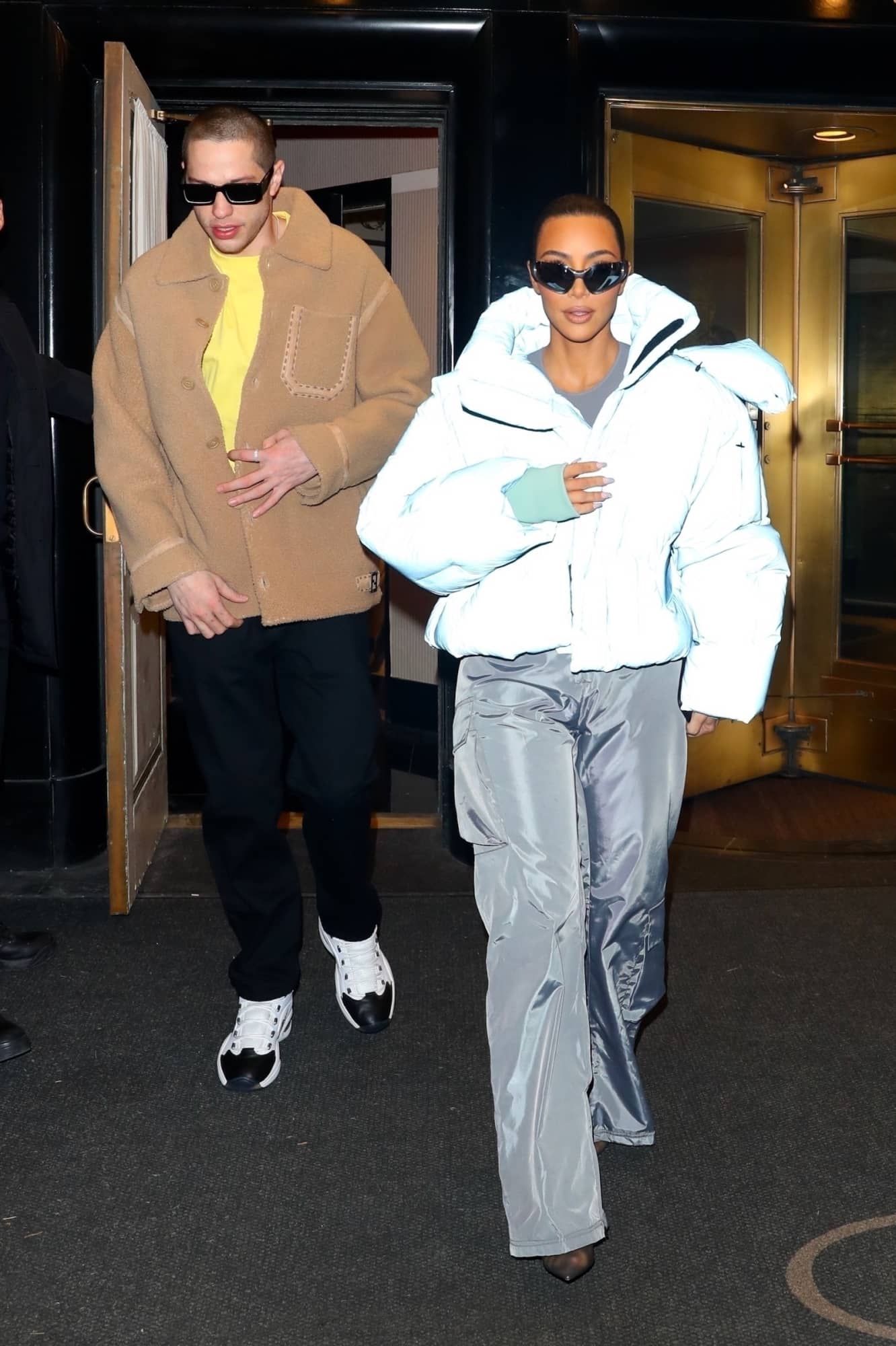 How Kim Kardashian and Pete Davidson Went From Clashing Style to Matching  Outfits - POPSUGAR Australia