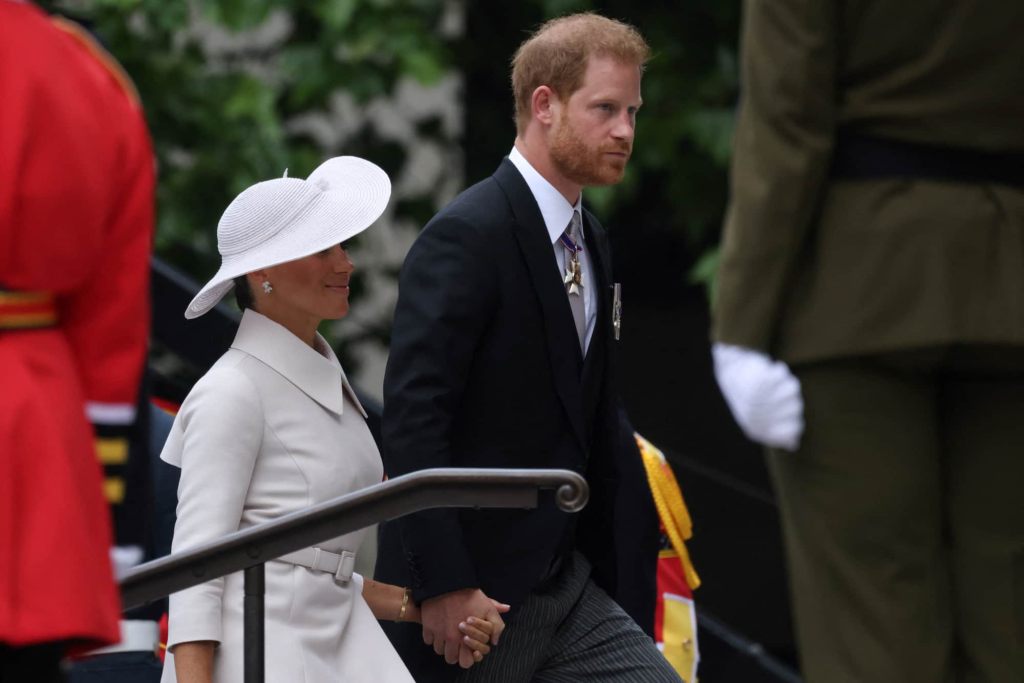 Meghan Markle and Prince Harry at the Queen's Platinum Jubilee