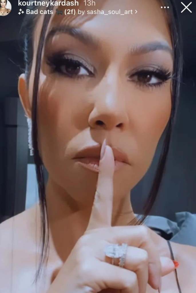 Kourtney Kardashian Flipside Nail Art