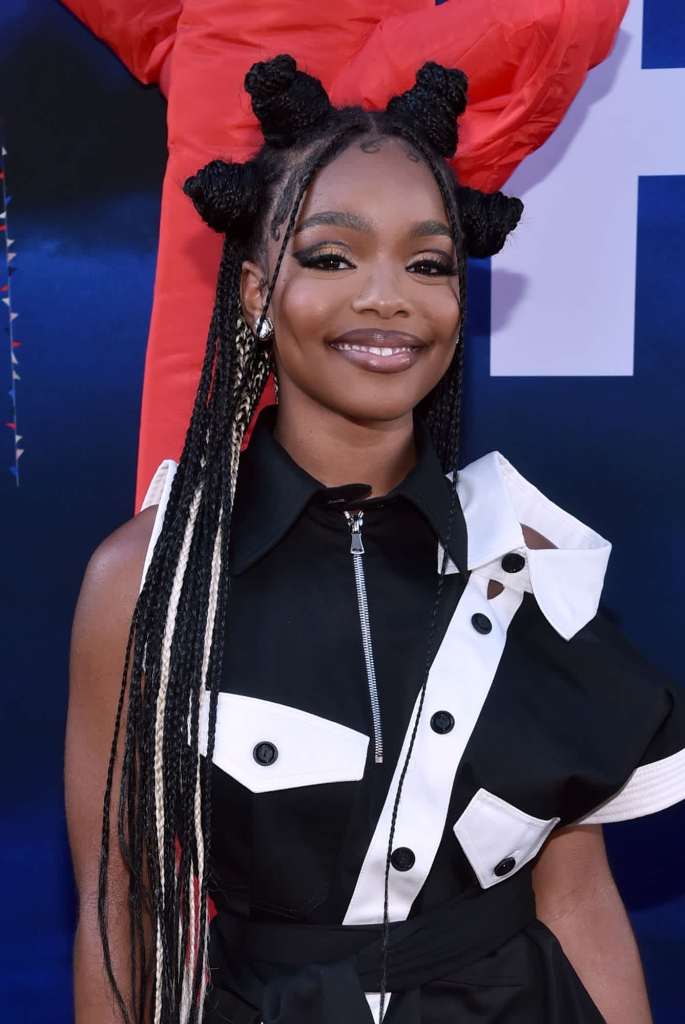 Marsai Martin bantu knots hairstyle