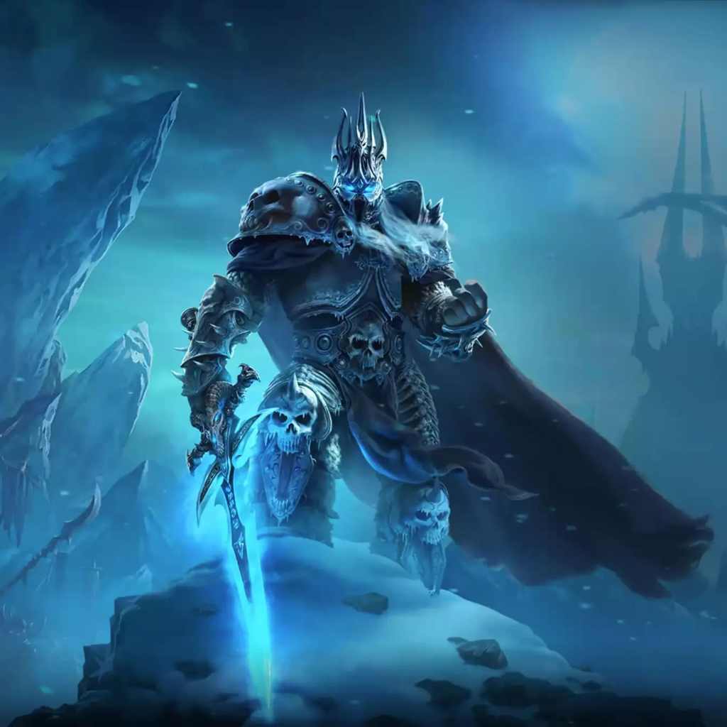 Lick King Arthas Menethil in the Wrath of the Lich King Classic expansion.