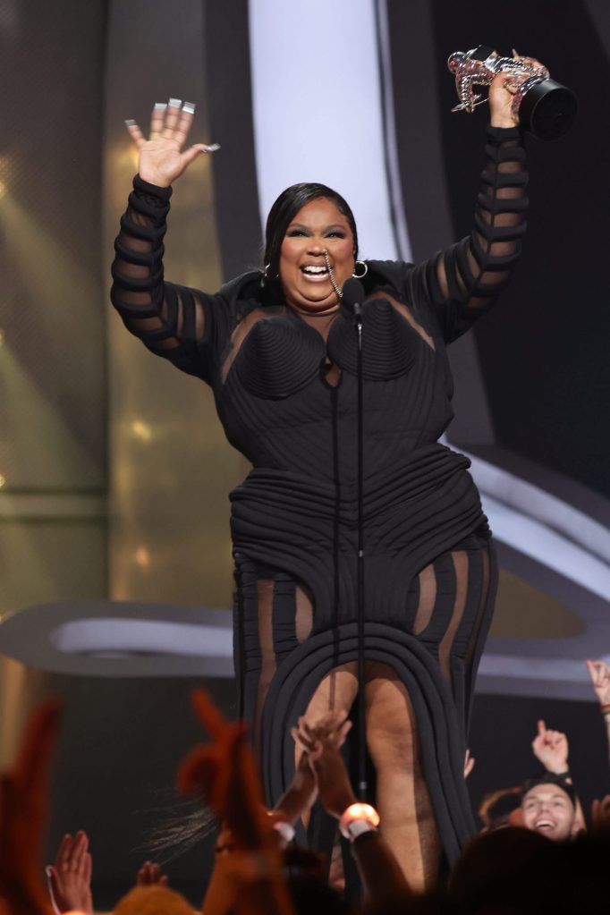 Lizzo's Cone Bra Dress at the MTV VMAs | Photos