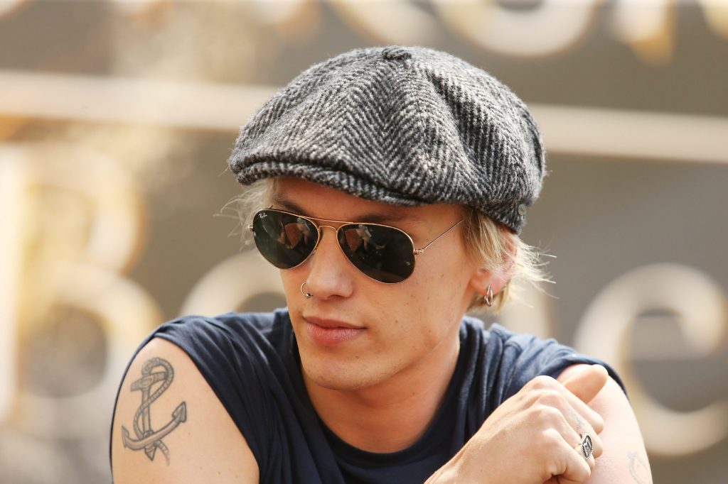 Jamie Campbell Bower's Anchor Tattoo