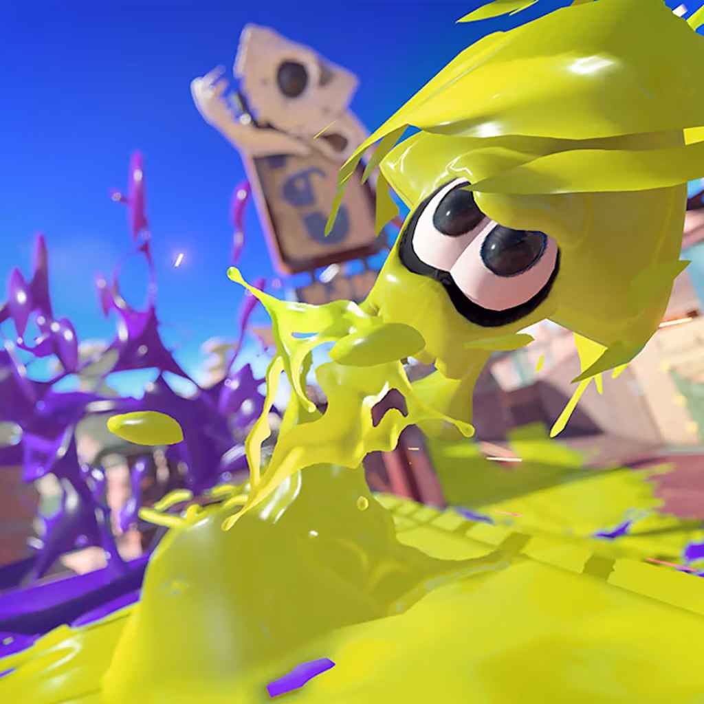 Squid form Inkling in Splatoon 3.