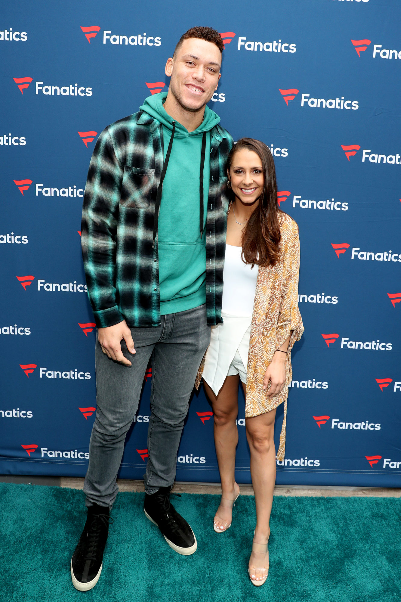 Aaron Judge in Miami with Samantha Bracksieck ahead of Super Bowl