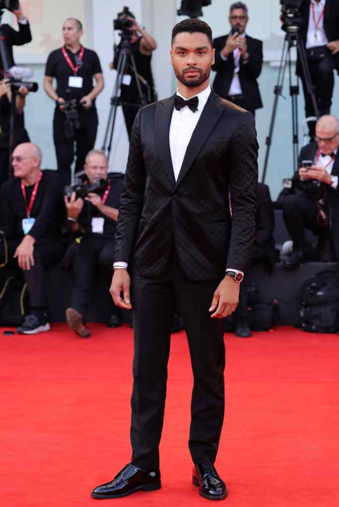 Regé Jean-Page in Giorgio Armani at the 2022 Venice Film Festival