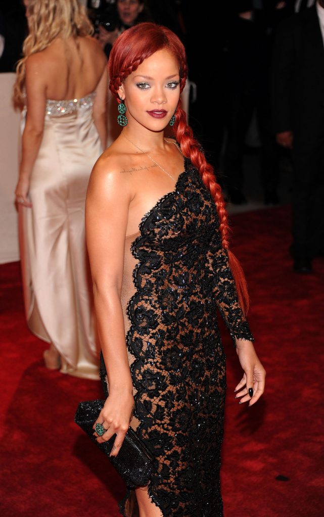 Rihanna's Waterfall French Braid