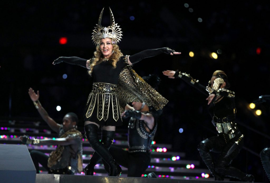 Madonna Performs at the Super Bowl in 2012