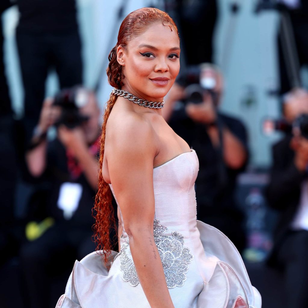 Tessa Thompson's Choker Hair Tie at Venice Film Festival