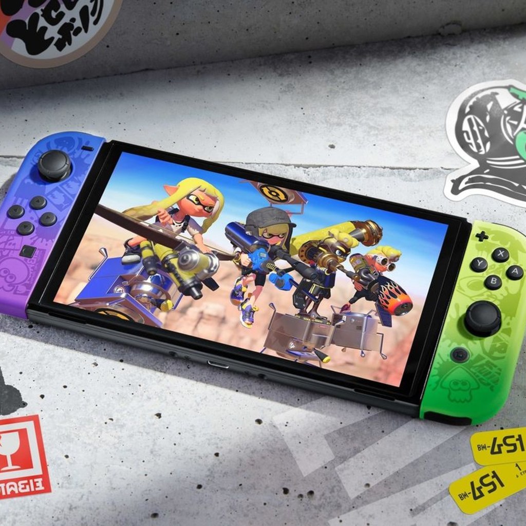 The Splatoon Switch OLED.