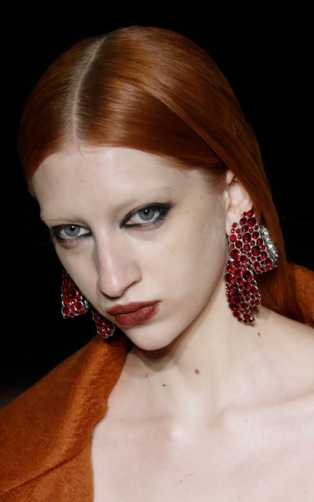 Rock and roll marinated makeup at Prabal Gurung