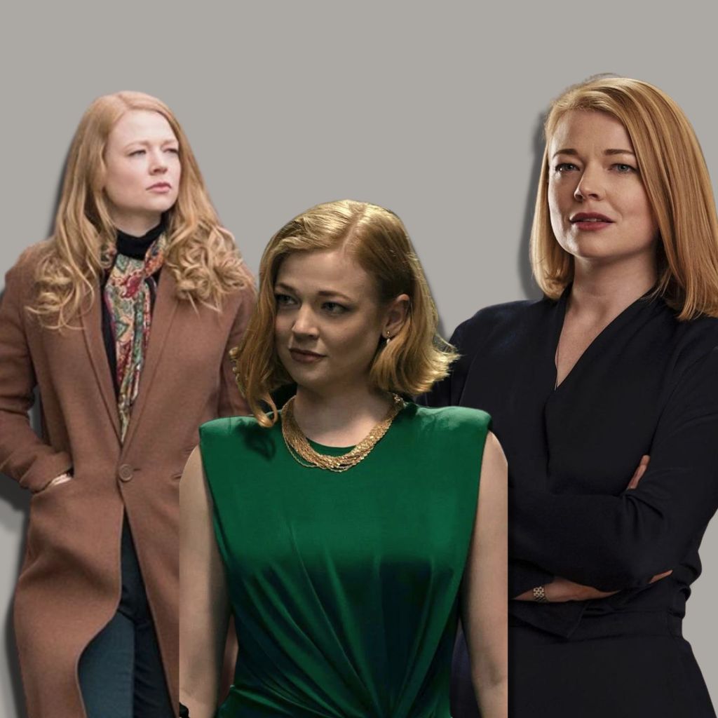 Siobhan Roy, played by Sarah Snook, undergoes a "hair evolution" in Succession that reflects her character's compromised status.