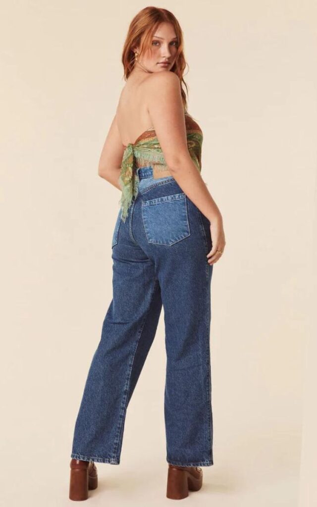 The Adriana High Waist Wide Leg Jean in Pear Curves • Impressions