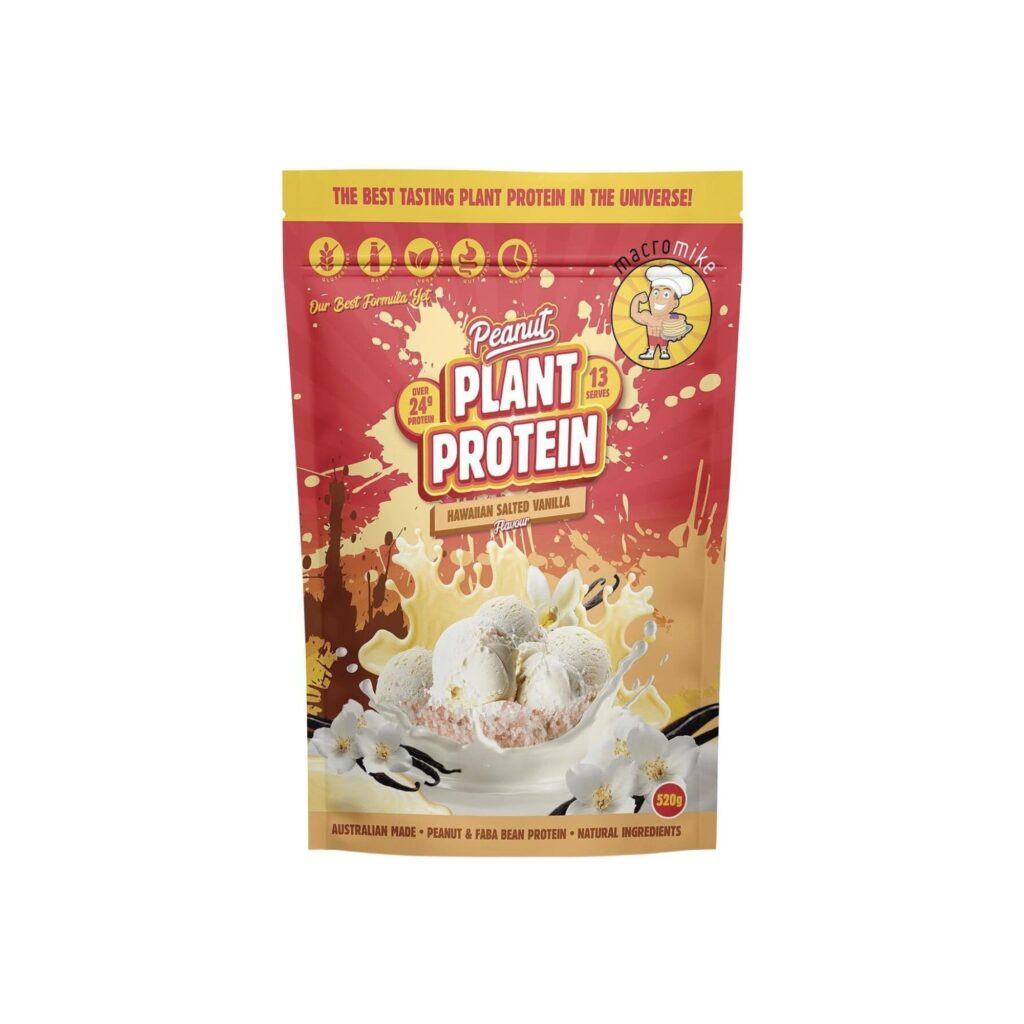 Macro Mike Hawaiian Salted Vanilla Plant Based Protein- Best tasting protein