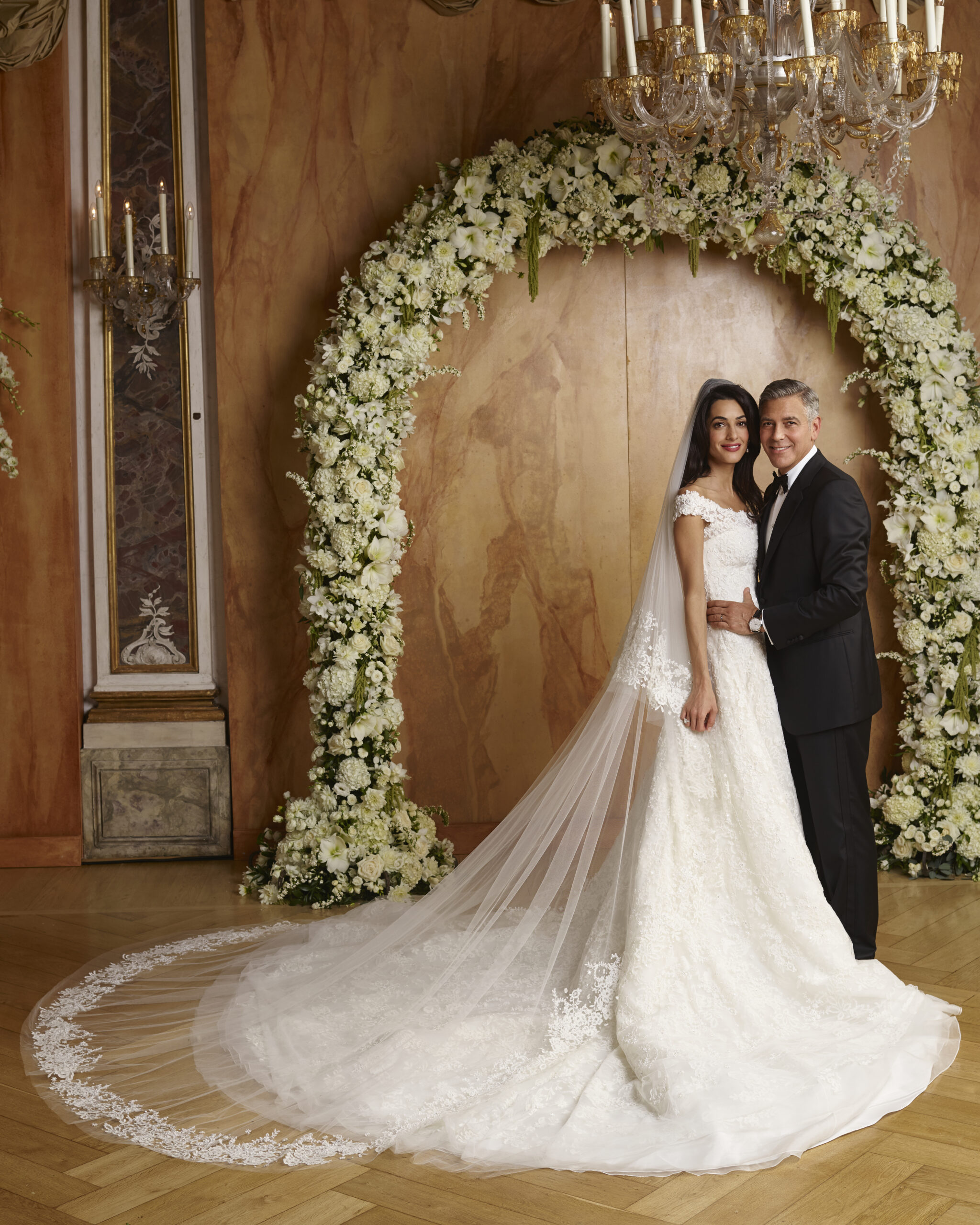 24 Iconic Celebrity Wedding Dresses From Meghan Markle to Hailey