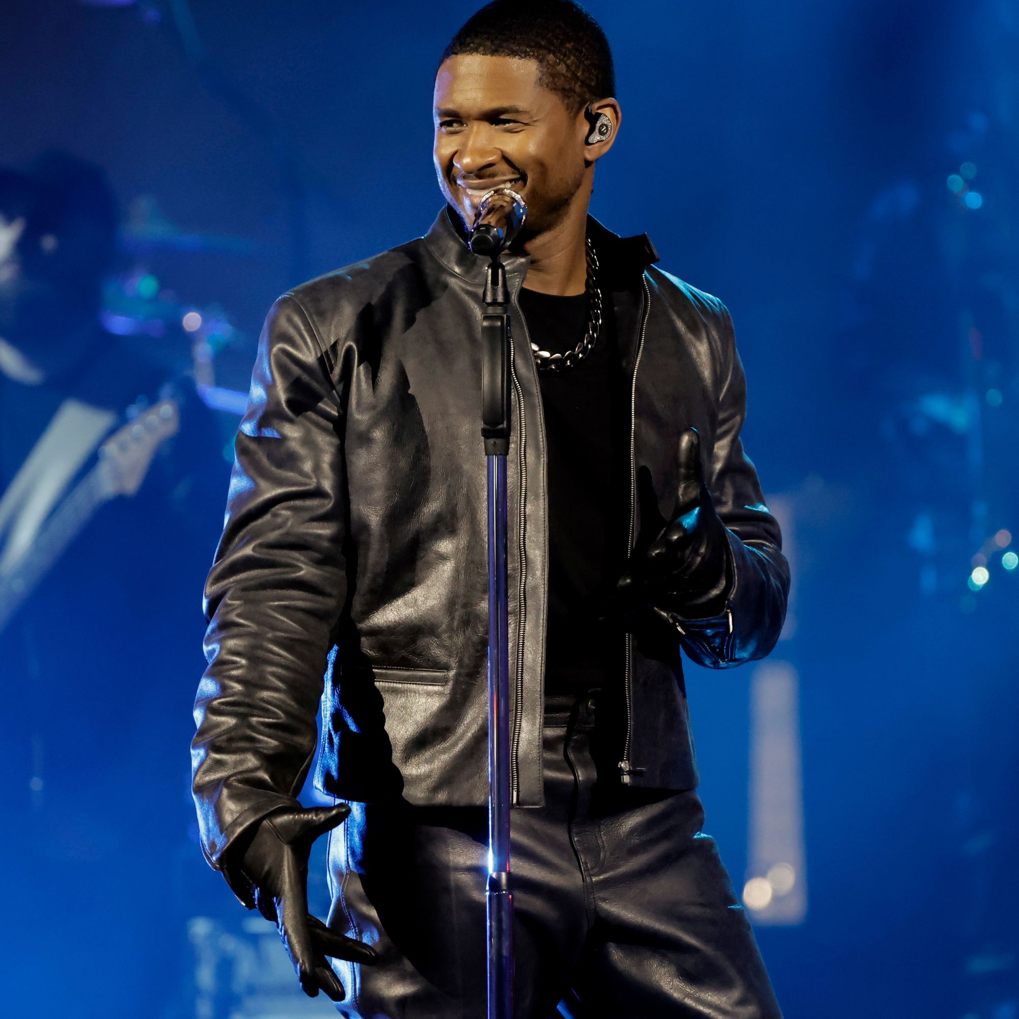 Usher being announced as the headline act for the Super Bowl