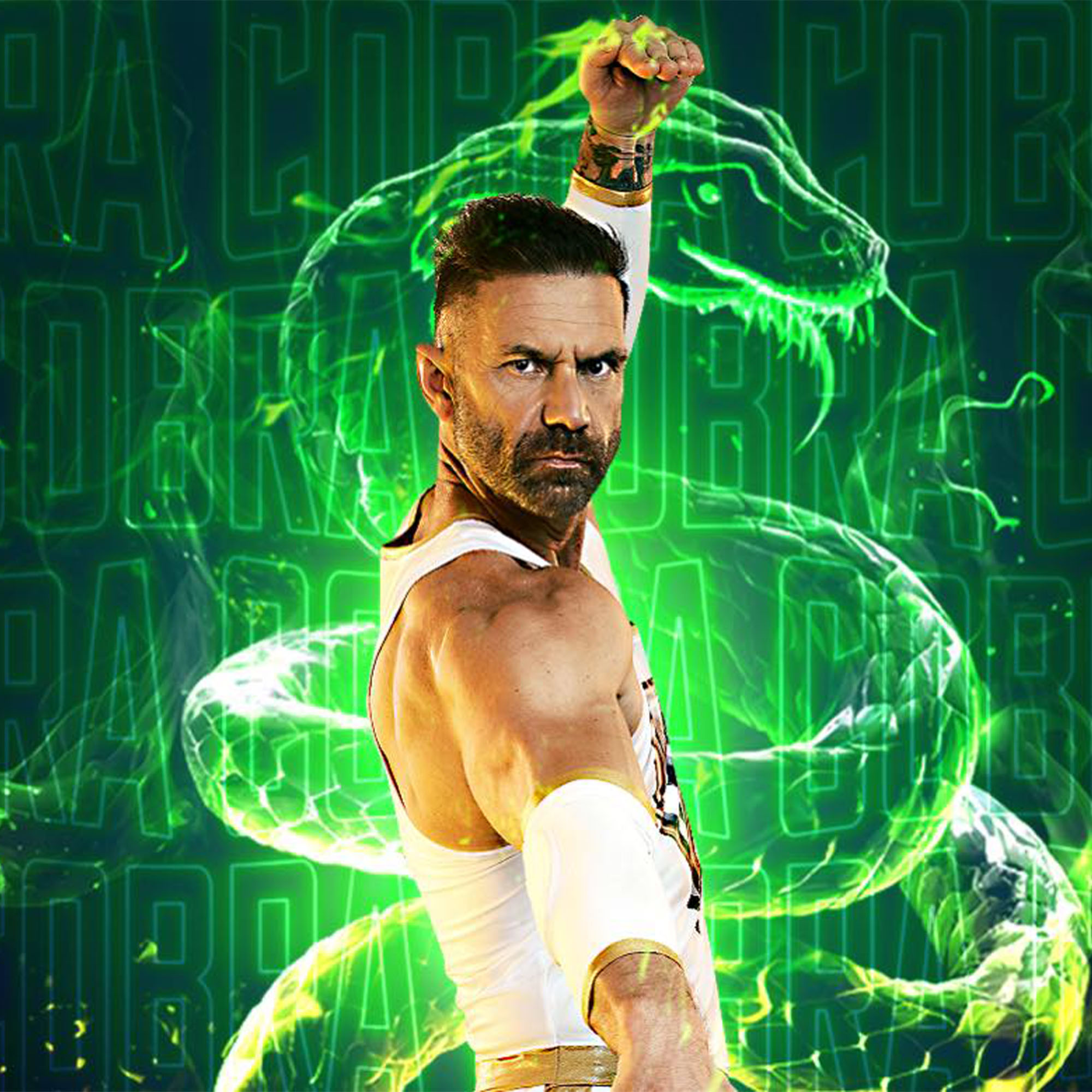 Damien Rider is Cobra on Gladiators