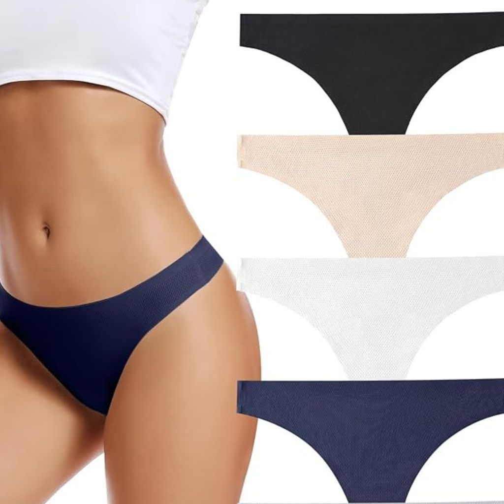 VOENXE Seamless Women Underwear Thongs (was $24.99, now $19.54)