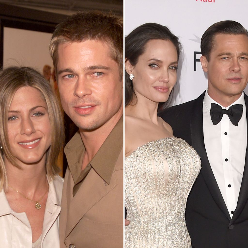 Brad Pitt, Jennifer Aniston, and Angelina Jolie-celebrity-love-triangles