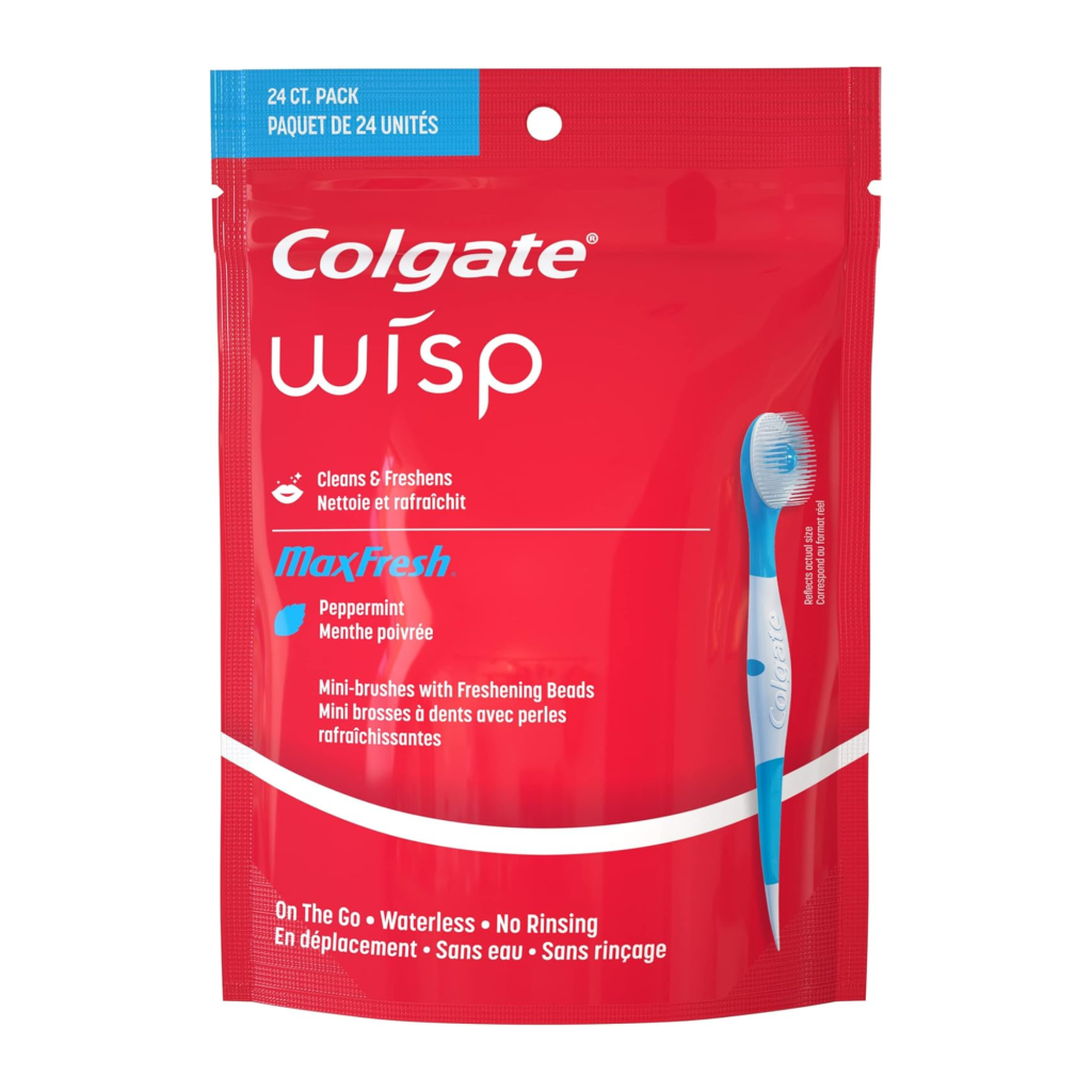 Colgate Max Fresh Wisp Disposable Mini Toothbrush