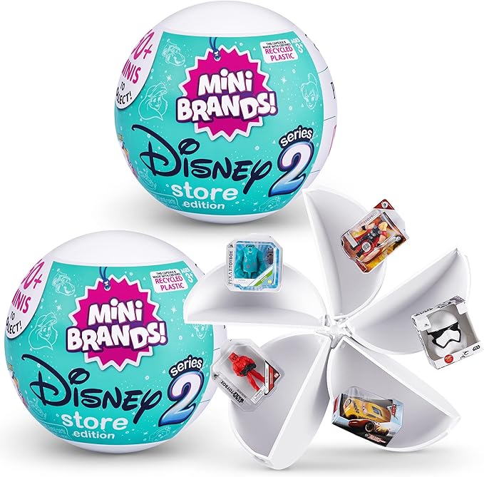 5 Surprise Mini Brands Disney Store Series 2 Mystery Capsule Collectible Toy ($9.51, usually $20)