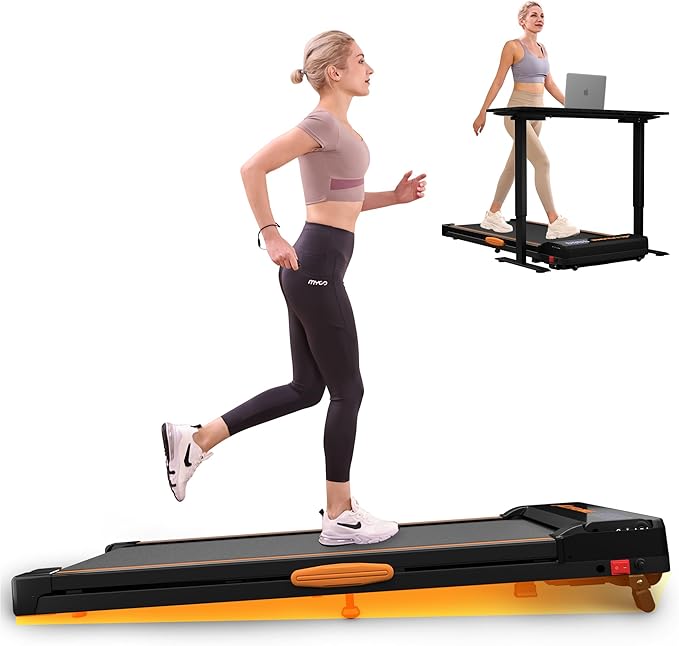 ACTFLAME Walking Pad Under Desk, Portable Treadmill for Home and Office (now $195.49)