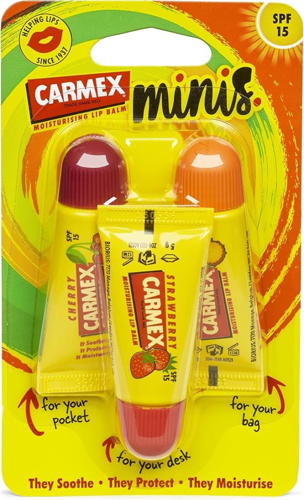 CARMEX MINIs 3 x 5g tubes ($6.74, usually $8.17)