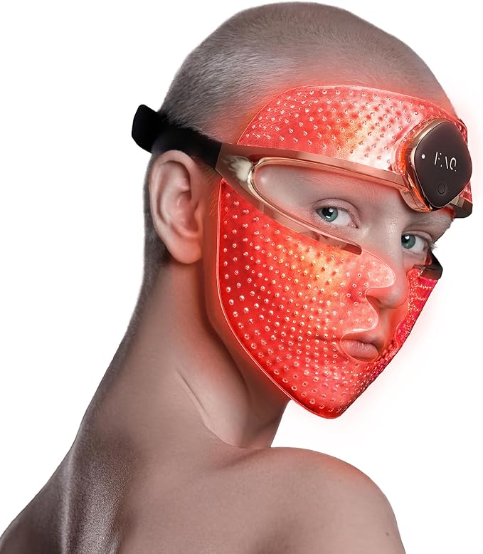 FAQ 202 Smart Anti Aging NIR + 7 LED Face Light Therapy Mask ($1,055.20, usually $1,319)