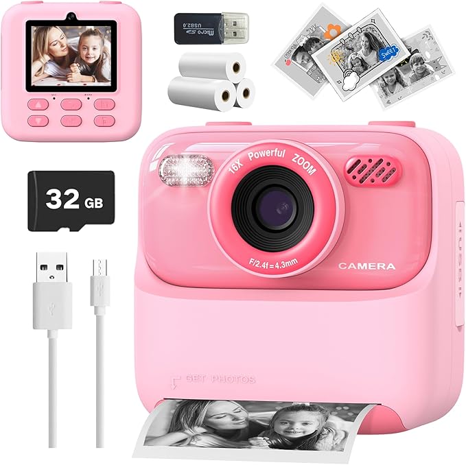 Mgaolo Kids Camera Instant Print Photo ($67.99, usually $84)