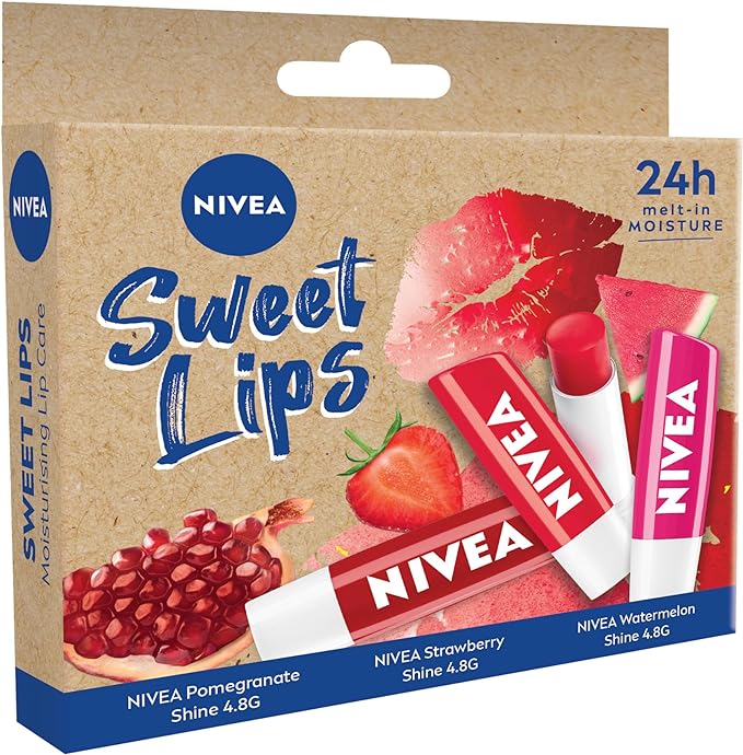 NIVEA Sweet Lips Lip Balm Gift Pack ($9.35, usually $11)